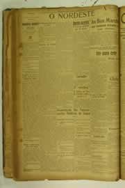 Página do jornal O Nordeste de julho de 1925