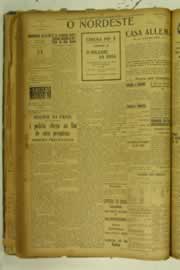 Página do jornal O Nordeste de julho de 1925