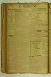 Página do jornal O Nordeste de julho de 1925