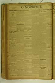 Página do jornal O Nordeste de julho de 1925