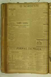 Página do jornal O Nordeste de agosto de 1925