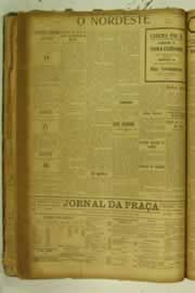 Página do jornal O Nordeste de agosto de 1925
