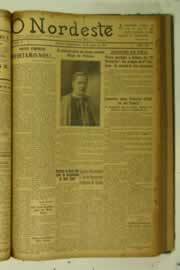 Página do jornal O Nordeste de agosto de 1925