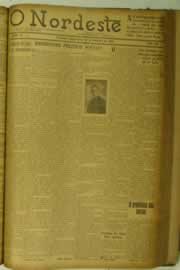 Página do jornal O Nordeste de setembro de 1925