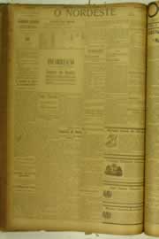 Página do jornal O Nordeste de setembro de 1925