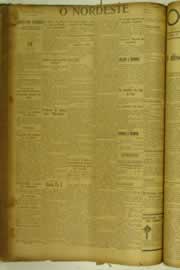Página do jornal O Nordeste de setembro de 1925