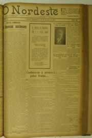 Página do jornal O Nordeste de setembro de 1925
