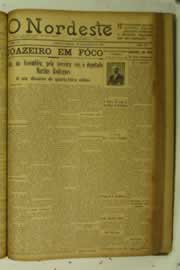Página do jornal O Nordeste de setembro de 1925
