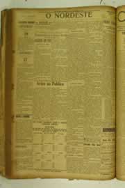 Página do jornal O Nordeste de setembro de 1925
