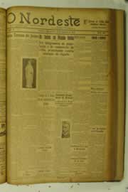 Página do jornal O Nordeste de outubro de 1925