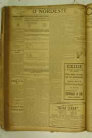 Página do jornal O Nordeste de outubro de 1925