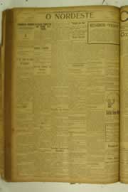 Página do jornal O Nordeste de novembro de 1925