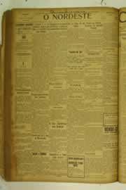 Página do jornal O Nordeste de dezembro de 1925