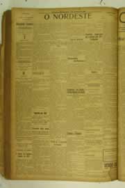 Página do jornal O Nordeste de dezembro de 1925
