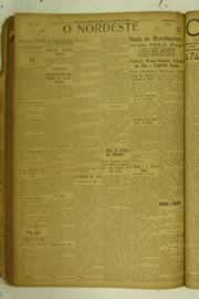 Página do jornal O Nordeste de dezembro de 1925