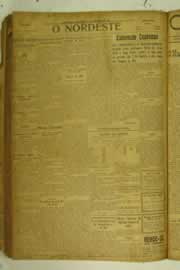 Página do jornal O Nordeste de dezembro de 1925