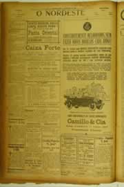Página do jornal O Nordeste de março de 1926