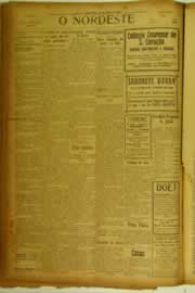 Página do jornal O Nordeste de março de 1926