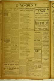 Página do jornal O Nordeste de março de 1926