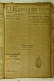 Página do jornal O Nordeste de abril de 1926