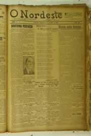 Página do jornal O Nordeste de abril de 1926