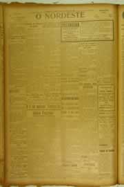 Página do jornal O Nordeste de maio de 1926