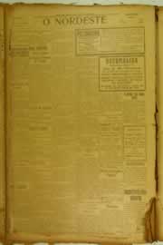Página do jornal O Nordeste de maio de 1926