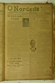 Página do jornal O Nordeste de maio de 1926