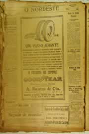 Página do jornal O Nordeste de maio de 1926