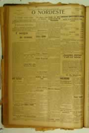 Página do jornal O Nordeste de julho de 1926
