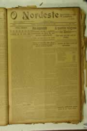 Página do jornal O Nordeste de agosto de 1926