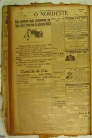 Página do jornal O Nordeste de outubro de 1926