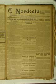 Página do jornal O Nordeste de outubro de 1926