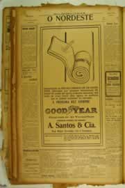Página do jornal O Nordeste de outubro de 1926