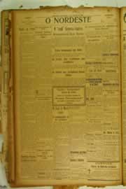 Página do jornal O Nordeste de outubro de 1926