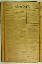 Página do jornal O Nordeste de dezembro de 1926