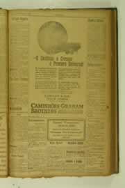Página do jornal O Nordeste de dezembro de 1926