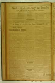 Página do jornal O Nordeste de dezembro de 1926
