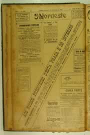 Página do jornal O Nordeste de dezembro de 1926