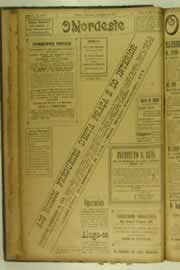 Página do jornal O Nordeste de janeiro de 1927