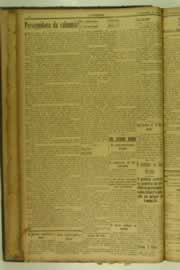 Página do jornal O Nordeste de janeiro de 1927