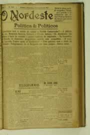 Página do jornal O Nordeste de janeiro de 1927