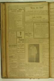 Página do jornal O Nordeste de janeiro de 1927