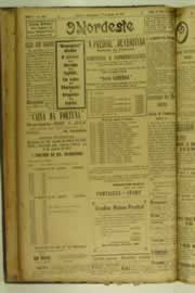 Página do jornal O Nordeste de janeiro de 1927