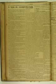 Página do jornal O Nordeste de janeiro de 1927