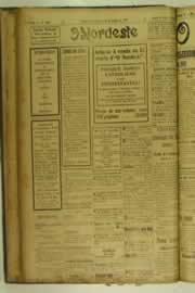 Página do jornal O Nordeste de janeiro de 1927