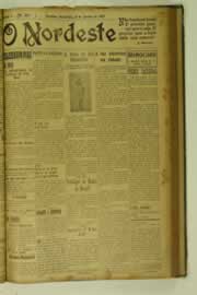 Página do jornal O Nordeste de janeiro de 1927