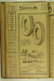 Página do jornal O Nordeste de janeiro de 1927