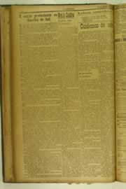 Página do jornal O Nordeste de janeiro de 1927