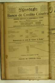 Página do jornal O Nordeste de janeiro de 1927